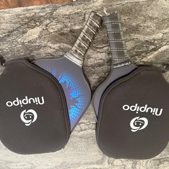 NIUPIPO Pickleball Paddles with covers Set of 2 NEW! Men Women USAPA A - Picture 2 of 6